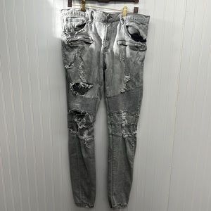 Dope Moto‎ distressed skinny denim jeans